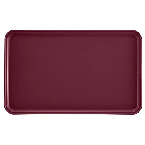 Cambro 3253522 12.75" W x 20.87" D Rectangular Dishwasher Safe Burgundy Wine Camtray - 12/Case