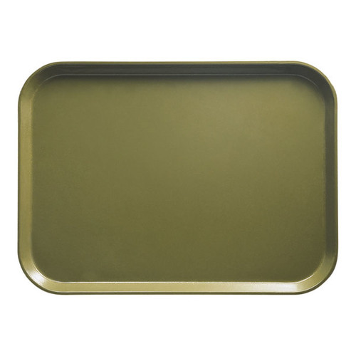 Cambro 3753428 14.56" W x 20.87" D Rectangular Dishwasher Safe Olive Green Camtray