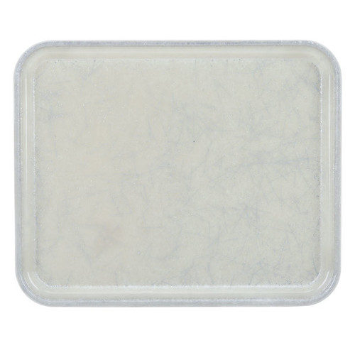 Cambro 3753531 14.56" W x 20.87" D Rectangular Dishwasher Safe Galaxy Antique Parchment Silver Camtray - 12/Case