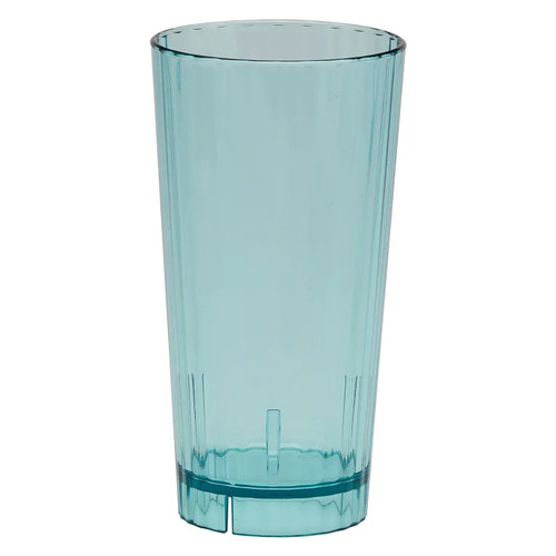 Cambro HT22CW196 22 Oz. Polycarbonate Azure Blue Camwear Huntington Tumbler
