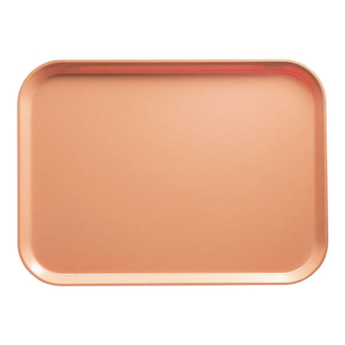 Cambro 3253117 12.75" W x 20.87" D Rectangular Dishwasher Safe Dark Peach Camtray - 12/Case