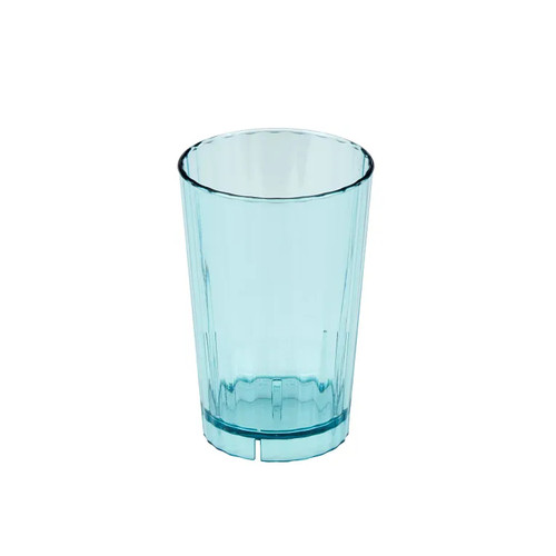Cambro HT14CW196 14 Oz. Polycarbonate Azure Blue Camwear Huntington Tumbler - 36/Case