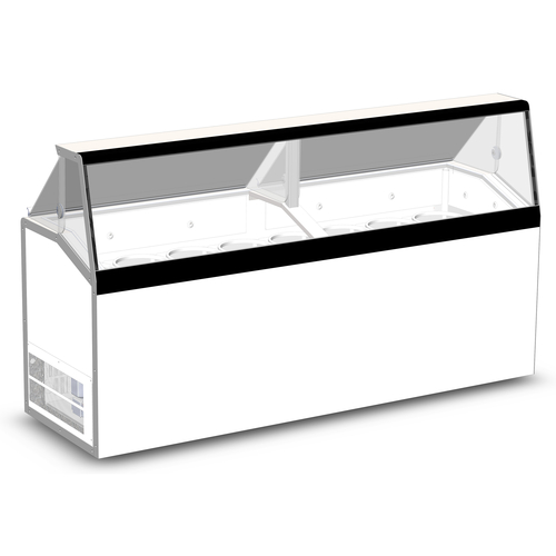 Master Bilt DD-88L 90.25"W Ice Cream Dipping/Display Cabinet