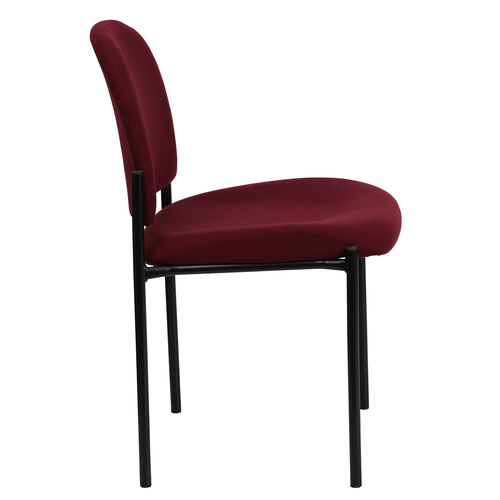 Flash Furniture BT-515-1-BY-GG Burgundy Fabric Upholstery Stacking Side Reception Chair