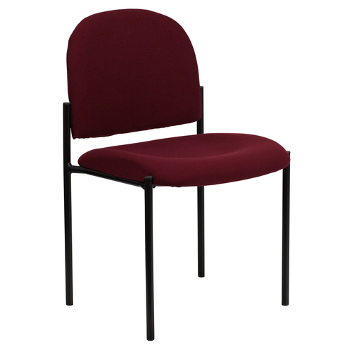 Flash Furniture BT-515-1-BY-GG Burgundy Fabric Upholstery Stacking Side Reception Chair