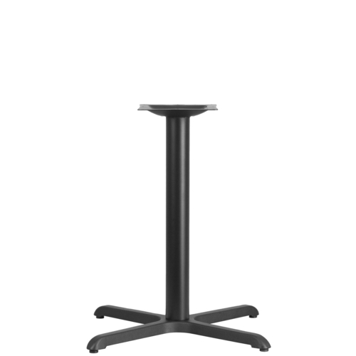 Flash Furniture XU-T3030-GG 30" x 30" x 42"H Black Powder Coated Finish Cast Iron X-Base Dining Height Table Base