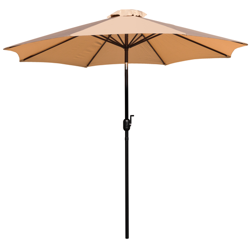 Flash Furniture GM-402003-TAN-GG 104.5" W x 96.5" H Tan 1.5" Dia. Aluminum Pole Patio Umbrella
