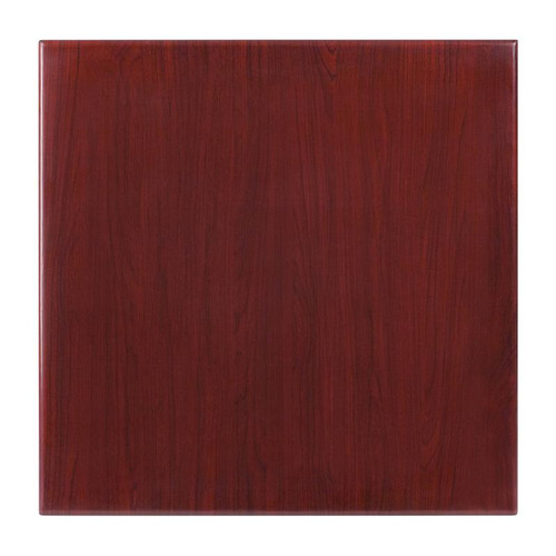 Flash Furniture TP-MAH-2424-GG 24"W x 24"D Mahogany Finish Square Table Top