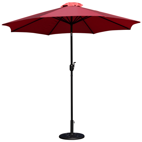 Flash Furniture GM-402003-UB19B-RED-GG 104.5" W x 101.25" H Red 1.5" Dia. Aluminum Pole Patio Umbrella