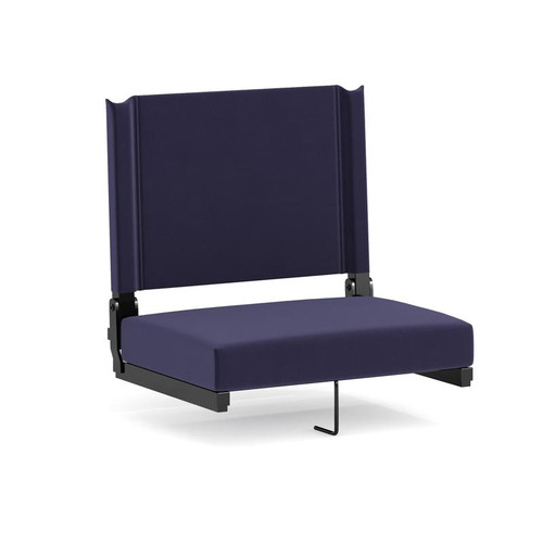 Flash Furniture XU-STA-NVY-GG Navy Blue Fabric Canvas Seat and Back Cover Grandstand Ultra-Padded Comfort Seat