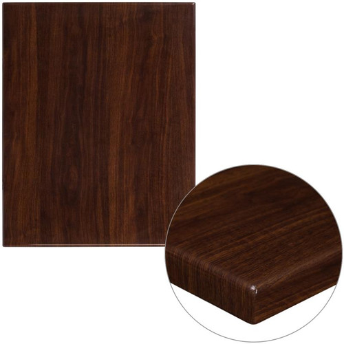 Flash Furniture TP-WAL-2430-GG 30"W x 24"D Rectangular Walnut Finish Table Top