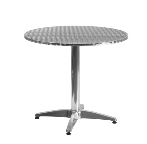 Flash Furniture TLH-052-3-GG Aluminum With Smooth Stainless Steel Top Round Table