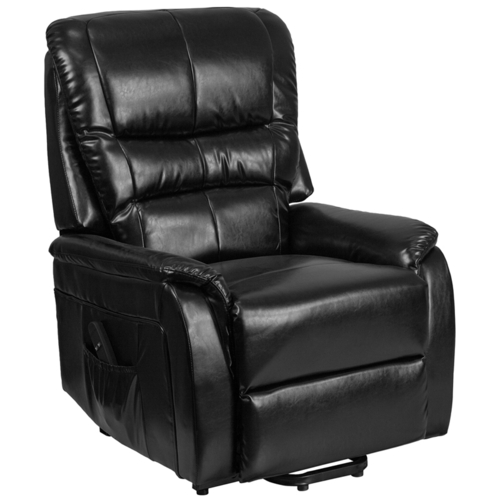 Flash Furniture CH-US-153062L-BK-LEA-GG Black LeatherSoft Contemporary Design Hercules Lift Recliner