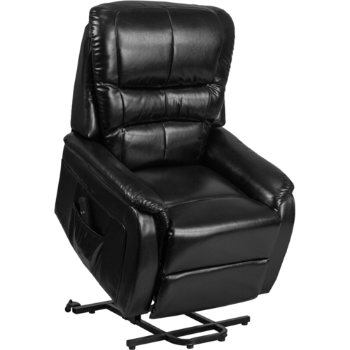 Flash Furniture CH-US-153062L-BK-LEA-GG Black LeatherSoft Contemporary Design Hercules Lift Recliner