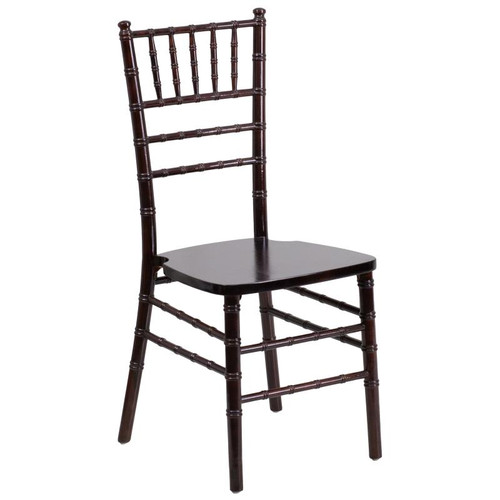 Flash Furniture XS-WALNUT-GG Walnut Acacia Wood Hercules Series Chiavari Chair