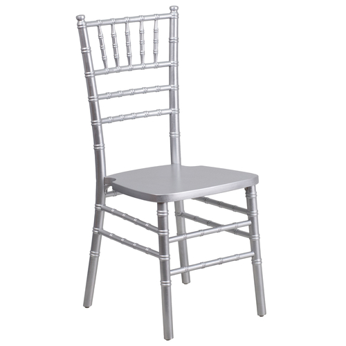 Flash Furniture XS-SILVER-GG Silver Acacia Wood Hercules Series Chiavari Chair