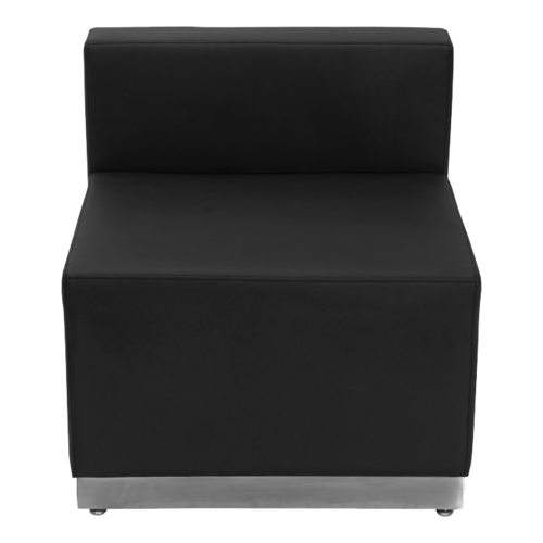 Flash Furniture ZB-803-CHAIR-BK-GG Black LeatherSoft Upholstery Taut Seat and Back Hercules Alon Series Chair