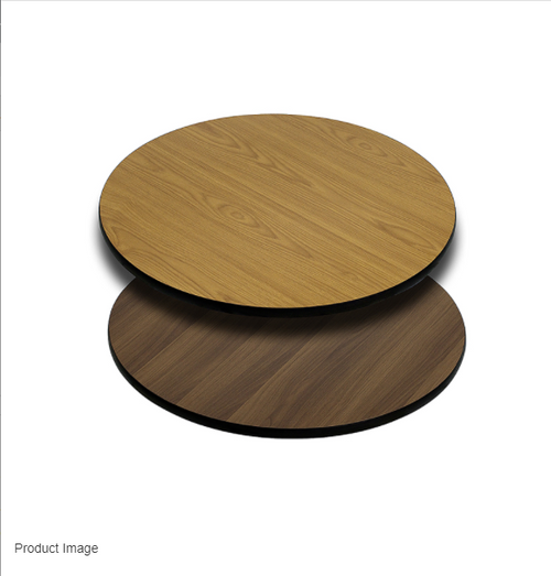 Flash Furniture XU-RD-24-WNT-GG 24" Diameter Reversible Round Table Top