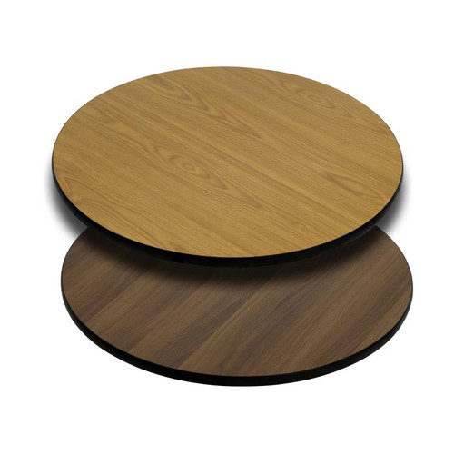 Flash Furniture XU-RD-30-WNT-GG 30" Diameter Reversible Round Table Top