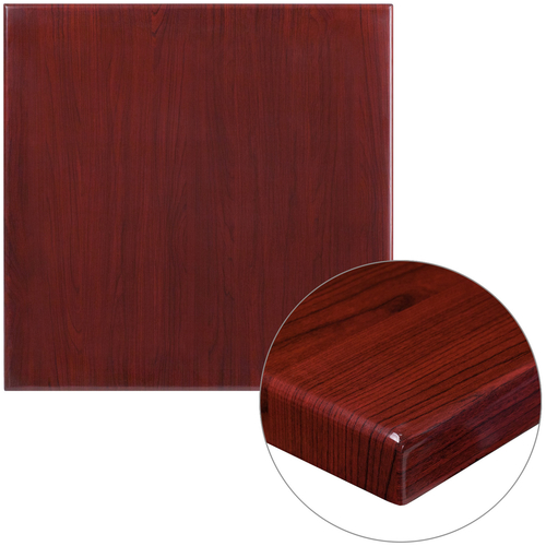 Flash Furniture TP-MAH-3030-GG 30"W x 30"D Mahogany Finish Square Table Top