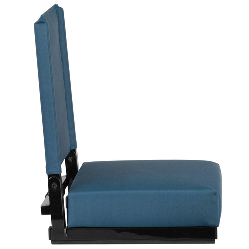 Flash Furniture XU-STA-GN-GG Teal Fabric Canvas Seat and Back Cover Grandstand Ultra-Padded Comfort Seat