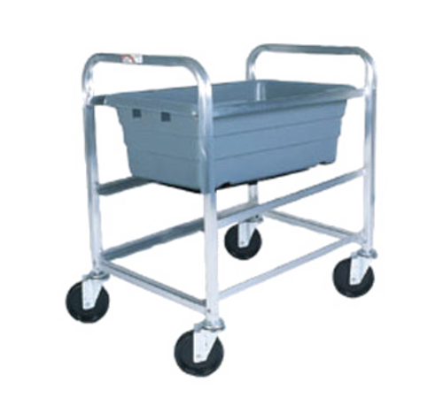 Winholt AL-L-2 16" D x 25" W x 33" H Rustproof All Welded Aluminum Gusset Legs Four 5" Polyurethane Swivel Stem Casters Mobile Lug Cart