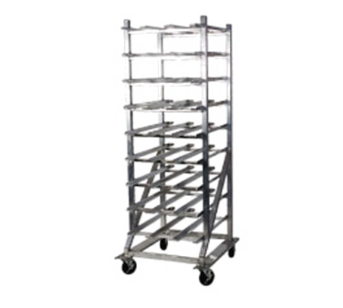 Winholt CR-162M 27 1/2" W x 35" D x 76" H Mobile Design with Casters 1 1/2" Welded Aluminum Tubing Can Storage Rack
