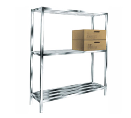 Winholt ALSCH-60-320 20" x 60" 3 Shelves All Welded Aluminum Construction 22 1/2" Space Between Shelves 60" High Cooler & Backroom Shelving