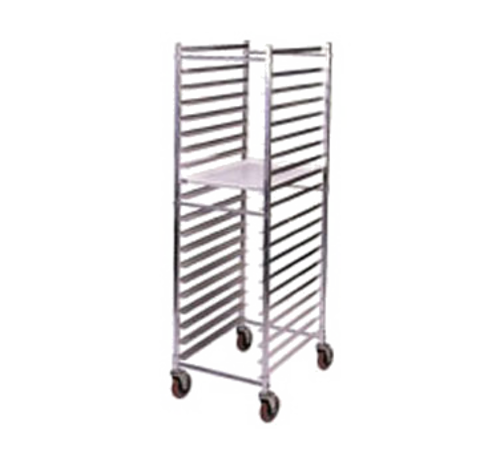 Winholt ADE1820B-KDA 21" W x 26" D x 69" H End Loading Open Sides All Welded Angle Pan Supports Aluminum Construction Full Height Mobile Pan Rack