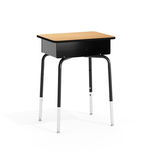 Flash Furniture FD-DESK-GG Billie Student Desk with Open Front Metal Book Box - Natural