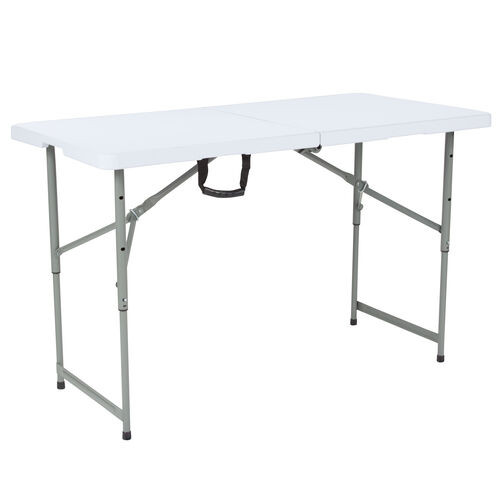 Flash Furniture RB-2448ADJ-GG 220 Lbs. Granite WhiteTop Waterproof Ready To Use Commercial Table