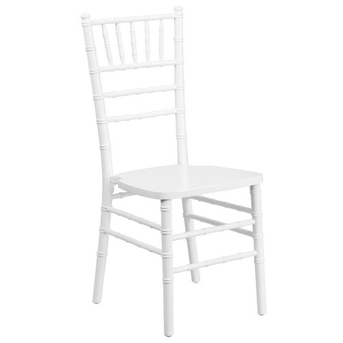 Flash Furniture XS-WHITE-GG White Acacia Wood Hercules Series Chiavari Chair