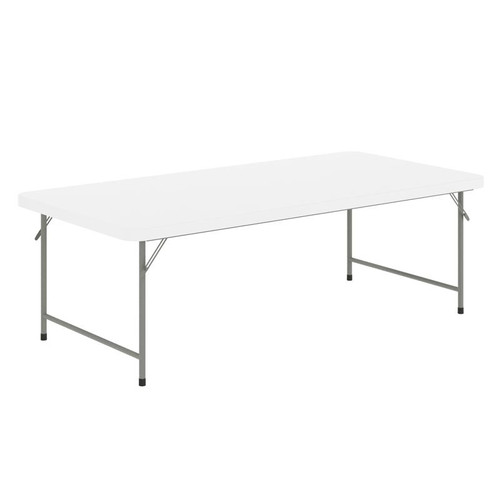 Flash Furniture RB-3060-KID-GG 260 Lbs. Ranite White PlasticTop Rectangular Kid's Folding Table