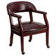 Flash Furniture B-Z100-OXBLOOD-GG 24" W x 27" D x 31.5" H Burgundy Open Back Luxurious Conference Chair