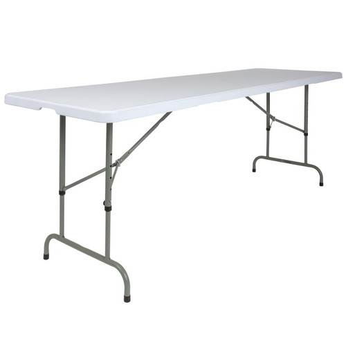 Flash Furniture RB-3096ADJ-GG 661 Lbs. Granite WhiteTop Waterproof Ready To Use Commercial Table