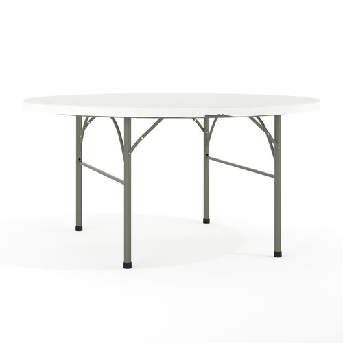 Flash Furniture DAD-154Z-GG 551 Lbs. Granite White Plastic Table Top Round Folding Table