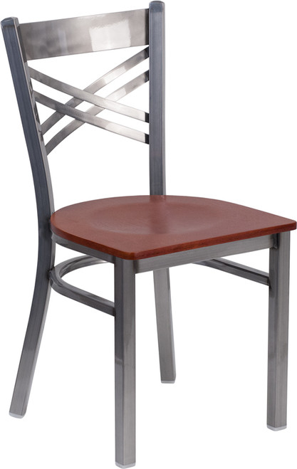Flash Furniture XU-6FOB-CLR-CHYW-GG Cherry Finish Plywood Seat Hercules Series Restaurant Chair