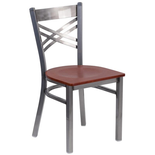 Flash Furniture XU-6FOB-CLR-CHYW-GG Cherry Finish Plywood Seat Hercules Series Restaurant Chair