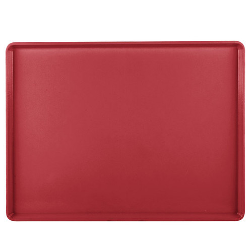 Cambro 1520D521 15" X 20.18" Rectangular Cambro Red Dietary Tray - 12/Case