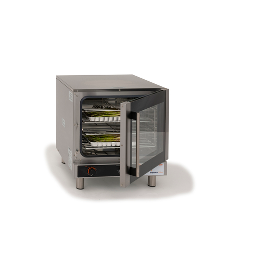 Nemco GS1120 4 Half Size Pan Capacity Electric Countertop Convection Oven With Steam - 240V