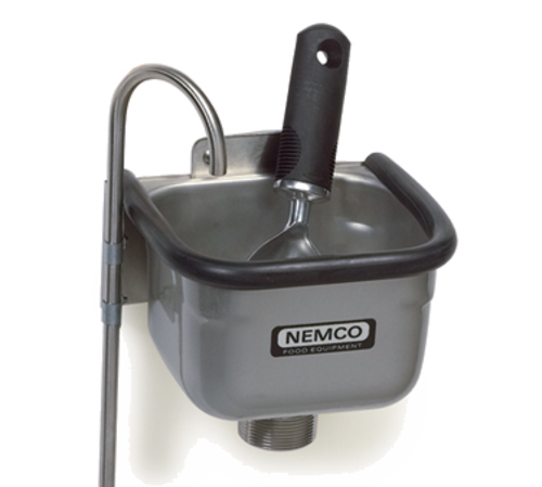 Nemco 77316-7A 7" Rubber Bumper Stainless Steel Body Ice Cream Spade Dipper Well