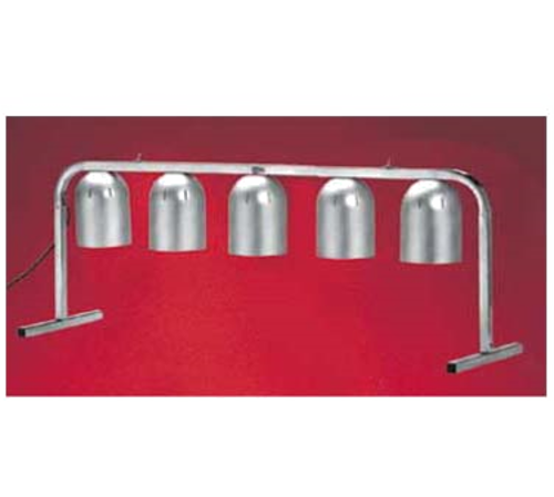 Nemco 6008-5 5 Bulbs Portable Counter Unit Free Standing Heat Lamp - 120 Volts 1250 Watts