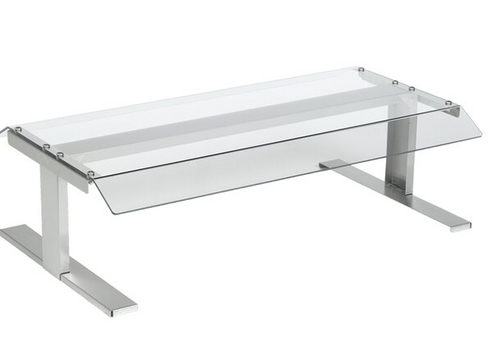 Nemco 8075-CGD Polycarbonate Pass-Through Canopy Sneeze Guard