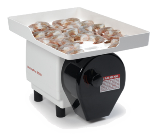 Nemco 55925 4000 to 6000 Pieces Per Hour ShrimpPro 2000 Power Shrimp Cutter & Deveiner - 120 Volts