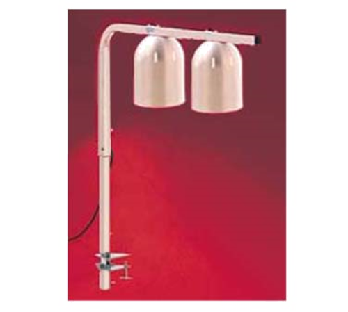 Nemco 6004-2 Two Bulbs Portable Clamp Counter Mount Heat Lamp - 120 Volts 500 Watts