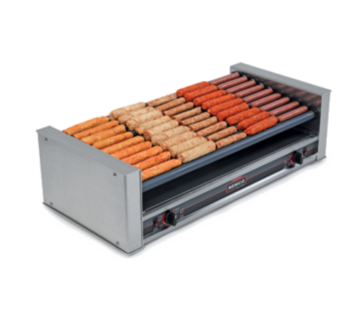 Nemco 8036SX-SLT-230 Aluminum And Stainless Steel Construction Roller-Type Roll-A-Grill® Hot Dog Grill - 230V