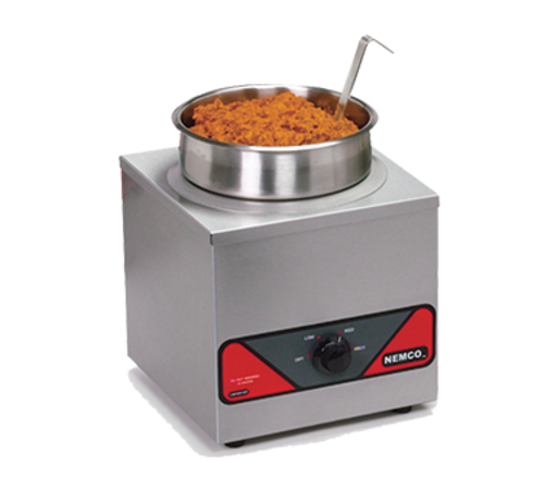 Nemco 6110A-ICL-220 4 Quart Stainless Steel Countertop Warmer - 220 Volts 350 Watts