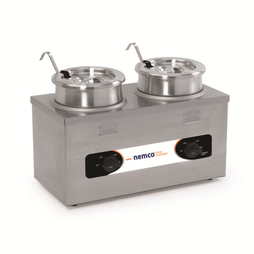 Nemco 6120A-CW-ICL 4 Quart Stainless Steel Countertop Cooker Warmer - 120 Volts 1000 Watts