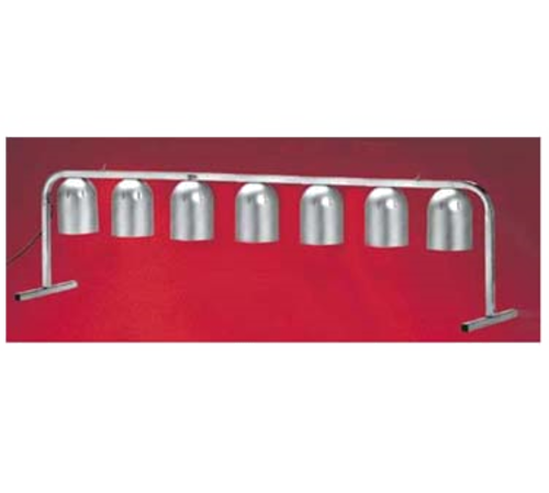 Nemco 6008-7 7 Bulbs Portable Counter Unit Free Standing Heat Lamp - 120 Volts 1750 Watts