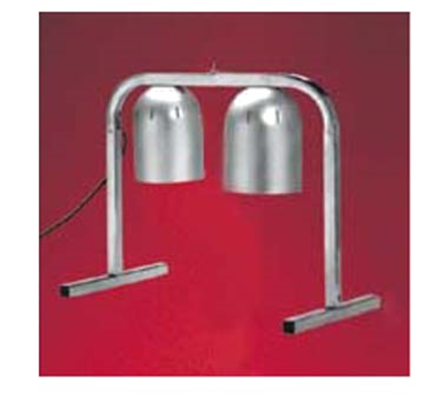 Nemco 6008-2 2 Bulbs Portable Counter Unit Free Standing Heat Lamp - 120 Volts 500 Watts